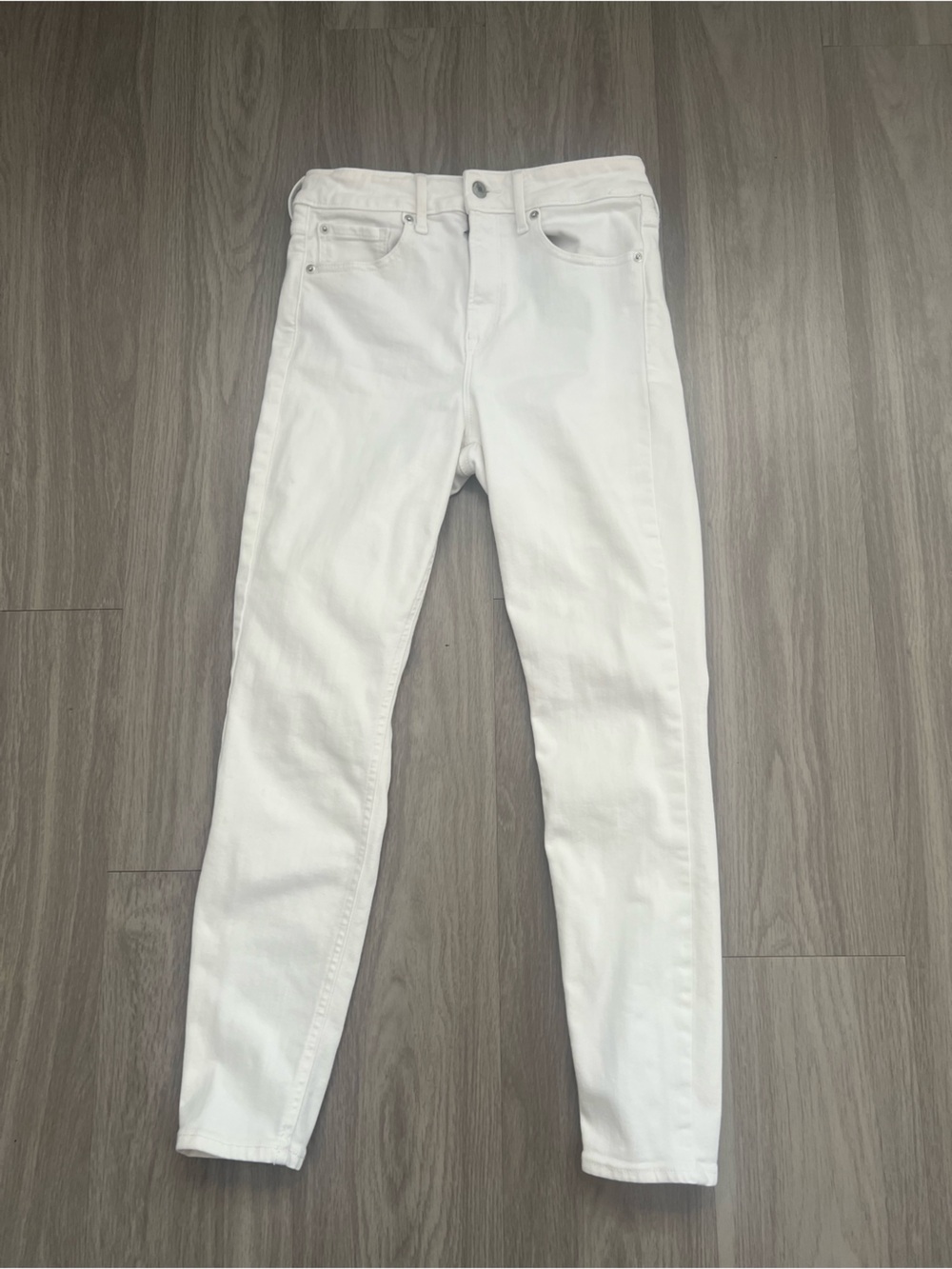 GAP High Rise Universal Legging White Skinny Jeans Size 28R